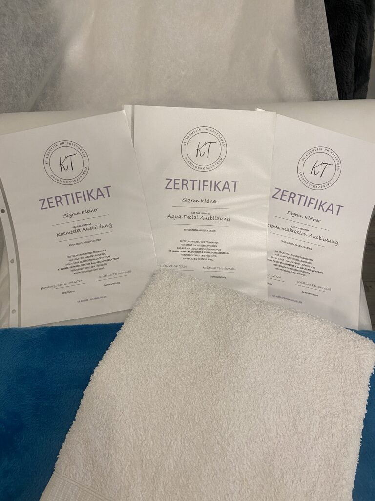 Zertifikate von Sigrun Kleiner